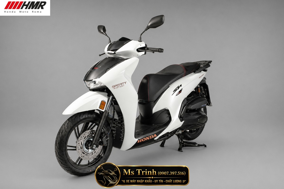 Honda SH350i nhập Ý 2026 tại Dak Lak - SH350i Sporty Trắng Nhám, Xám Bóng Đẳng Cấp Chuẩn Ý