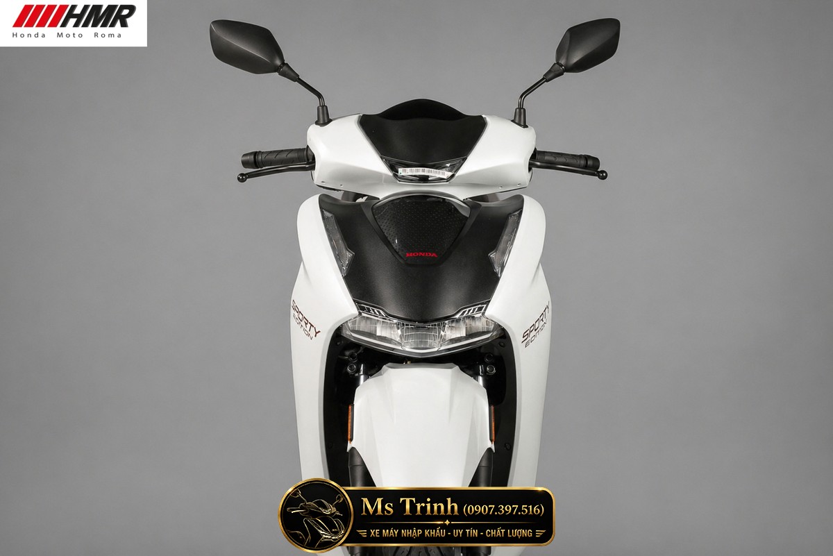Honda SH350i nhập Ý 2026 tại Dak Lak - SH350i Sporty Trắng Nhám, Xám Bóng Đẳng Cấp Chuẩn Ý