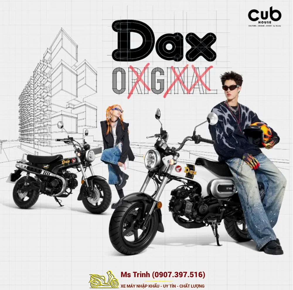 Honda Dax 125 2026 tại Dak Lak - Minibike Huyền Thoại Khung T-Bone Độc Đáo