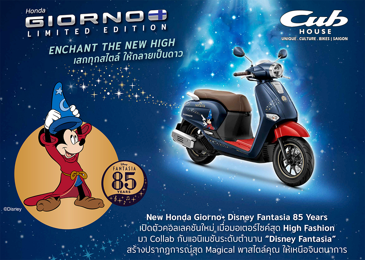 Honda Giorno+ Disney Fantasia 85, Bản Giới Hạn 2.000 xe tại Dak Lak