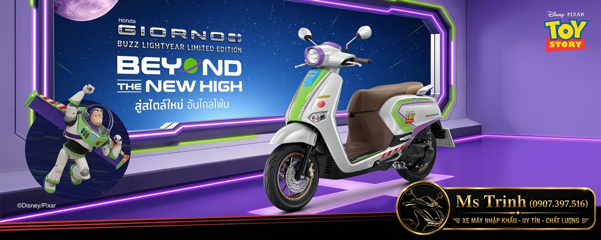 Honda Giorno+ Buzz Lightyear Limited Edition 2026 Bản giới hạn 2.000 xe tại Dak Lak