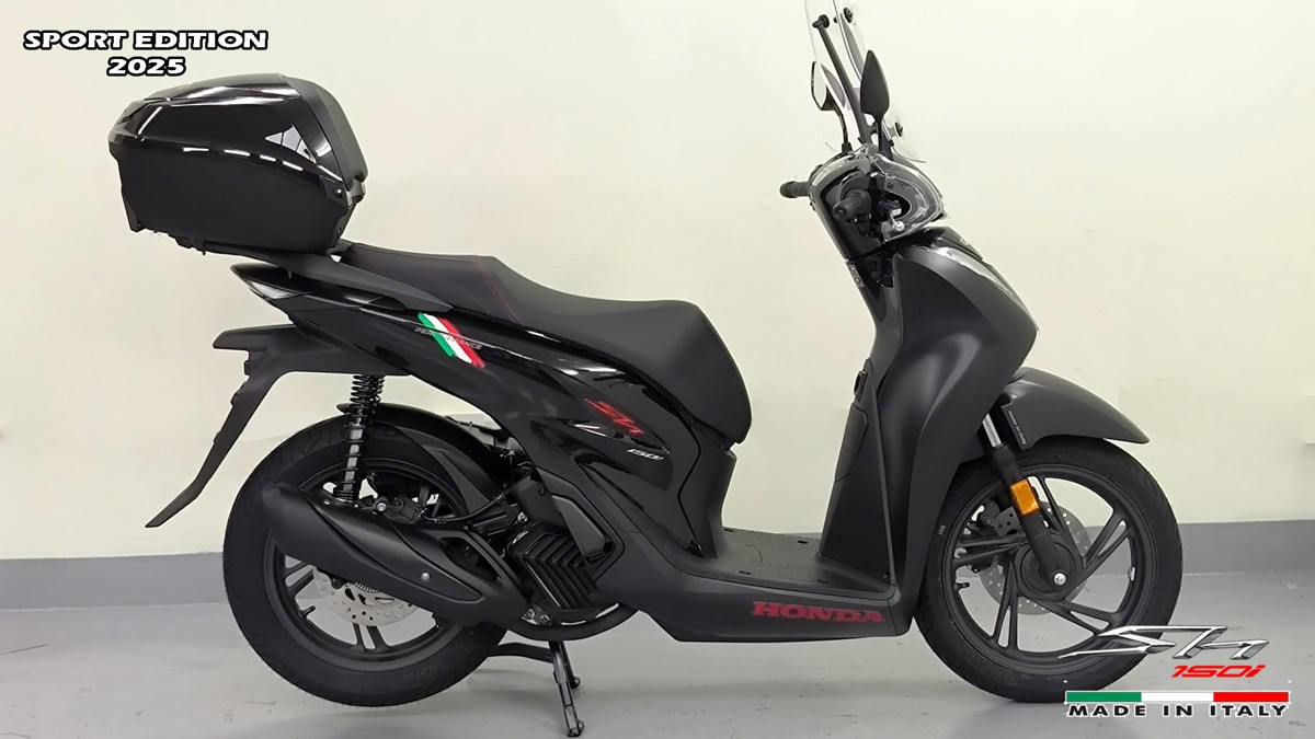Honda SH150i 2025 Italy Sport Edition Màu Đen, Nhập Chính Hãng, Giá Rẻ tại Dak Lak