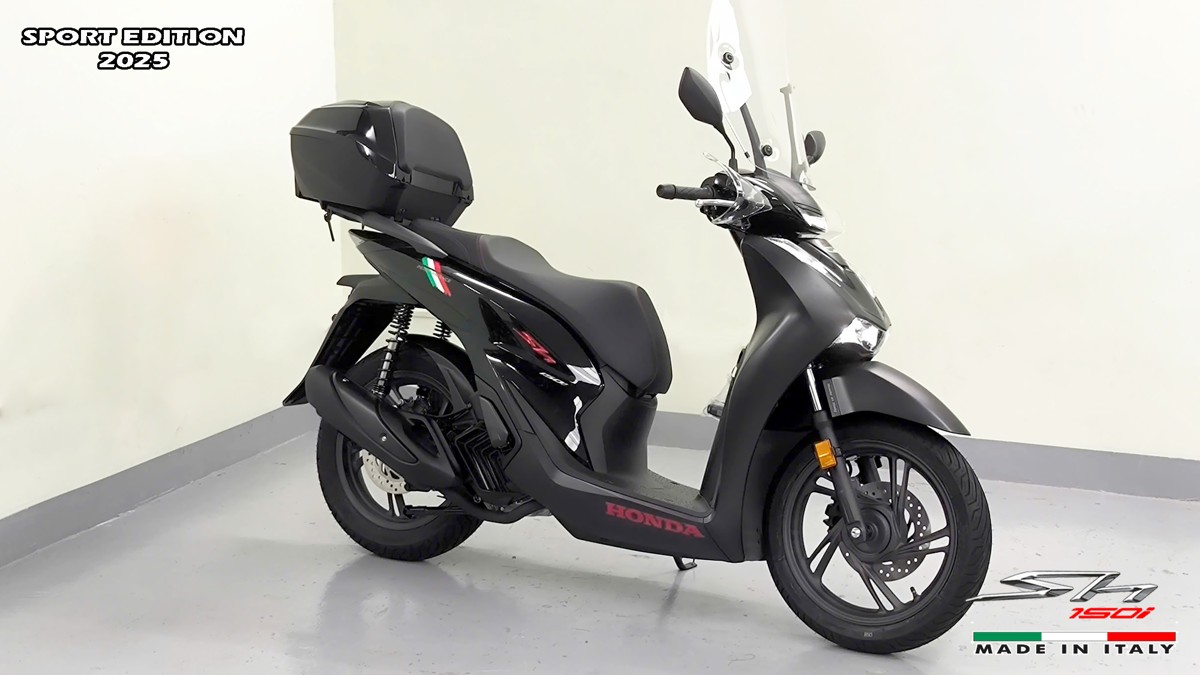 Honda SH150i 2025 Italy Sport Edition Màu Đen, Nhập Chính Hãng, Giá Rẻ tại Dak Lak