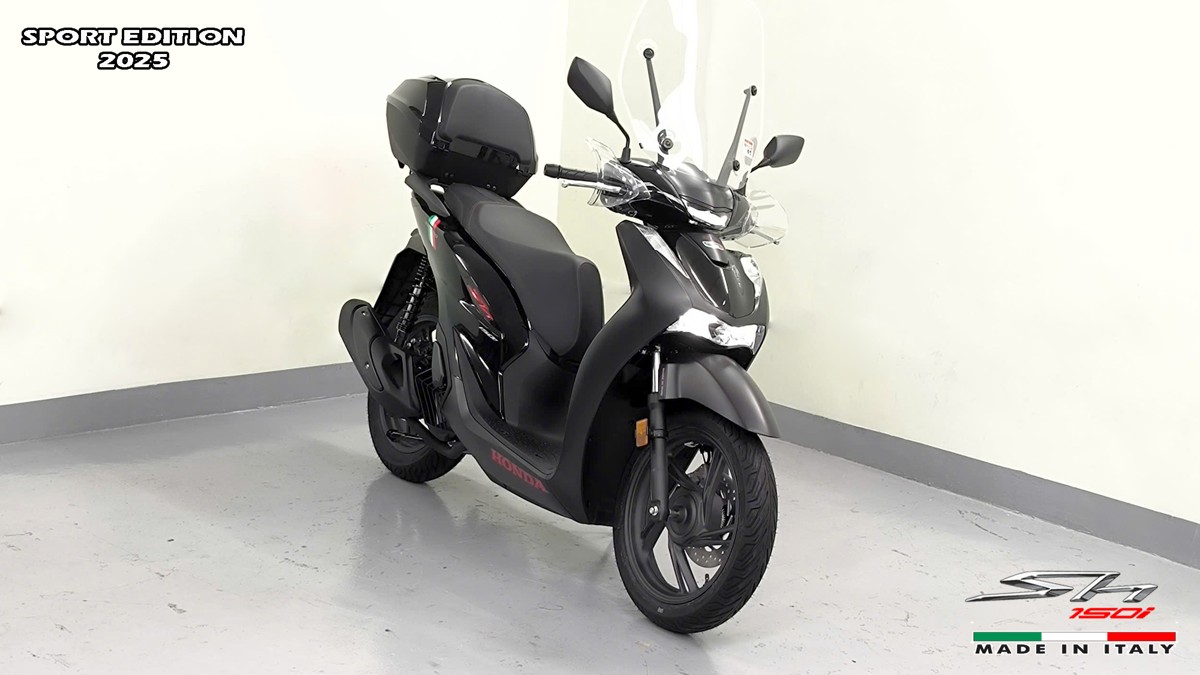 Honda SH150i 2025 Italy Sport Edition Màu Đen, Nhập Chính Hãng, Giá Rẻ tại Dak Lak