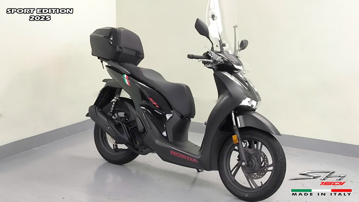 Honda SH150i 2025 Italy Sport Edition Màu Đen, Nhập Chính Hãng, Giá Rẻ tại Dak Lak