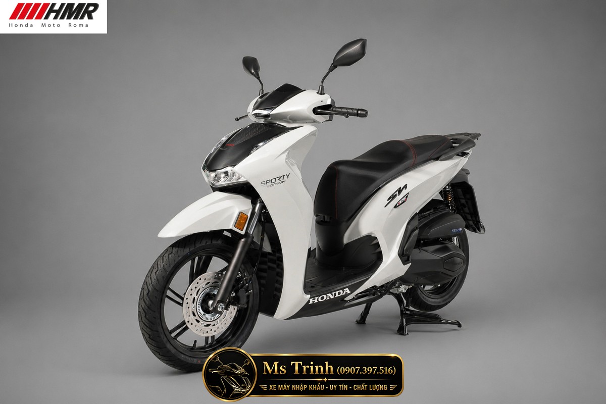 Honda SH350i nhập Ý 2026 tại Dak Lak - SH350i Sporty Trắng Nhám, Xám Bóng Đẳng Cấp Chuẩn Ý