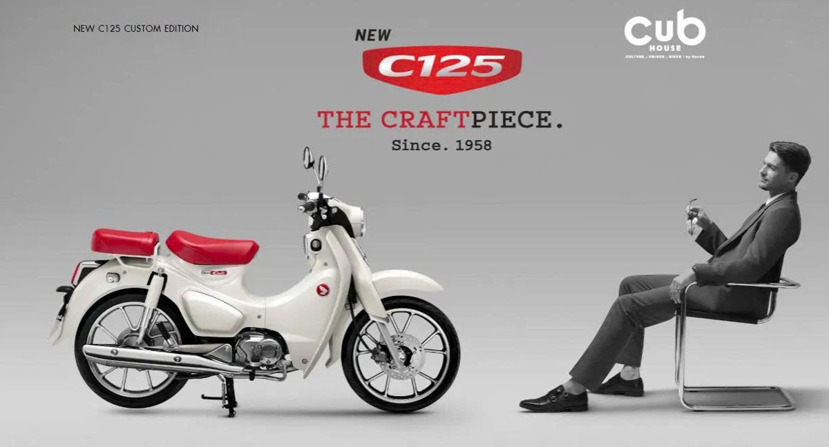 Honda Super Cub 125 Custom Edition Thái Lan 2025 màu trắng tại Dak Lak