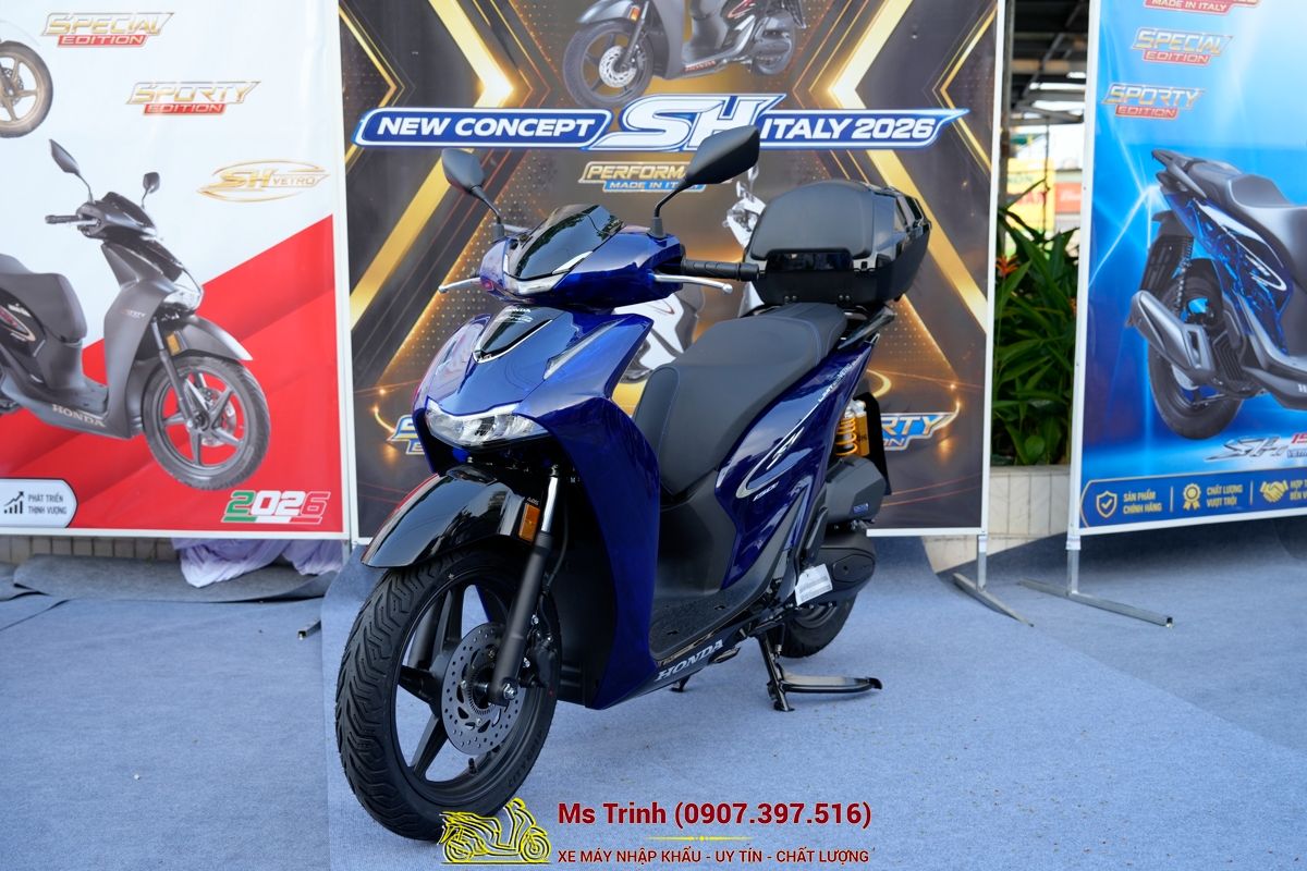 Honda SH150 Vetro Blue 2026 Limited Edition - Siêu phẩm SH Ý dàn áo xanh trong suốt cực hiếm tại Dak Lak