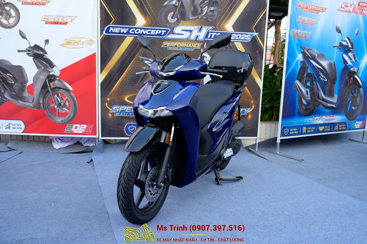 Honda SH150 Vetro Blue 2026 Limited Edition - Siêu phẩm SH Ý dàn áo xanh trong suốt cực hiếm tại Dak Lak