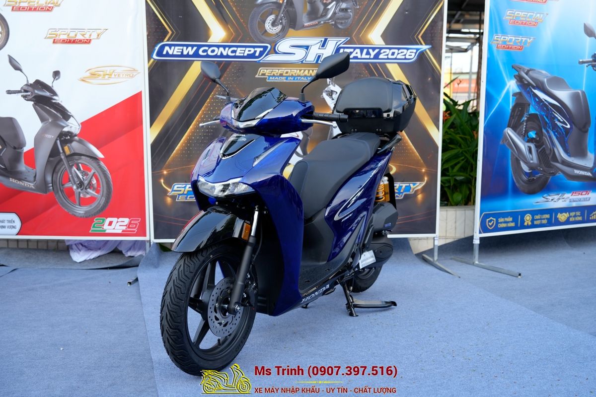 Honda SH150 Vetro Blue 2026 Limited Edition - Siêu phẩm SH Ý dàn áo xanh trong suốt cực hiếm tại Dak Lak